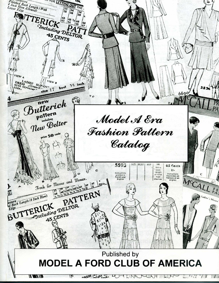 Model A Era Fashion Pattern Catalog